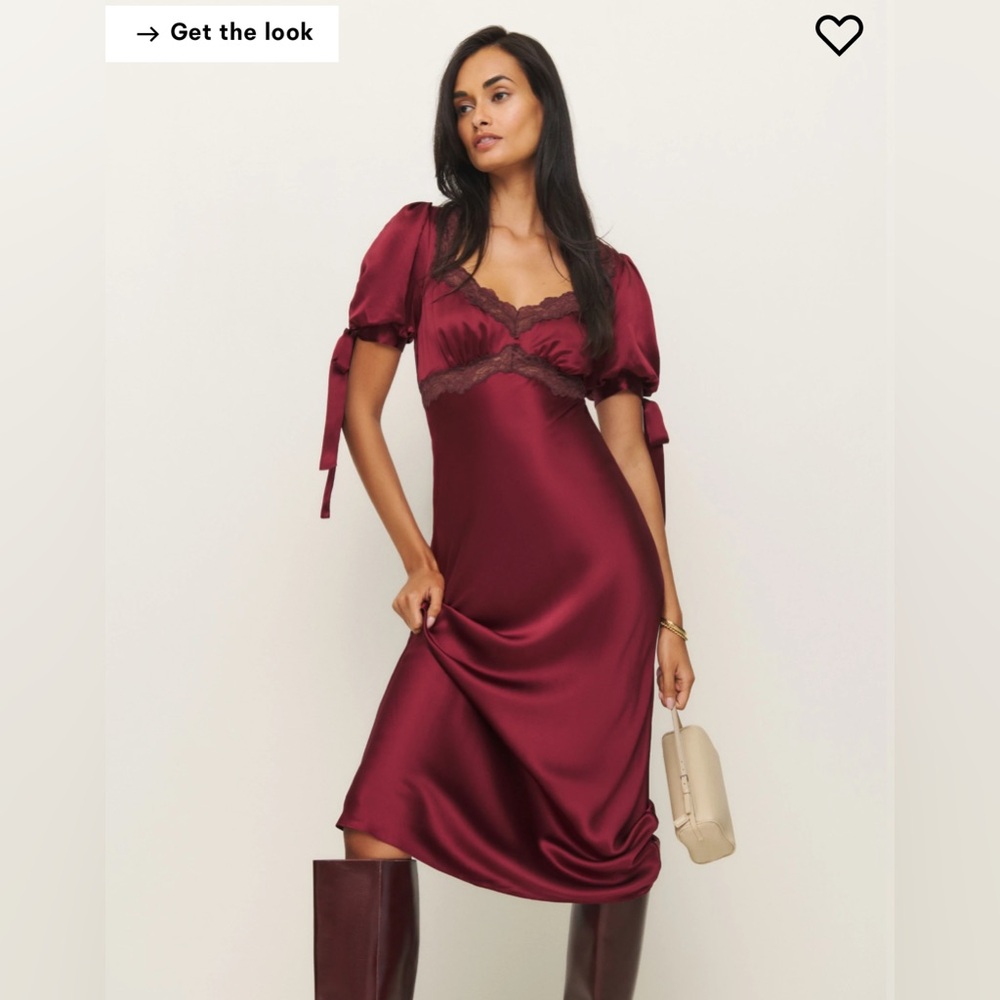 Reformation x Kacey Musgraves Stella Silk Dress - Picture 2 of 3